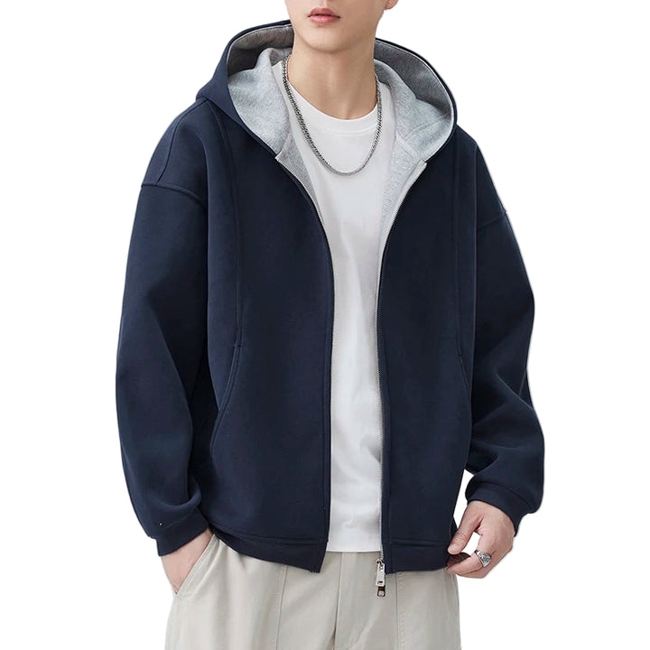 Autumn Hooded Sweatshirt Men Loose Casual Streetwear Fashion Vintage Sport Hood Sweatshirts Jacket Couple Hoodie Coat Outerwear