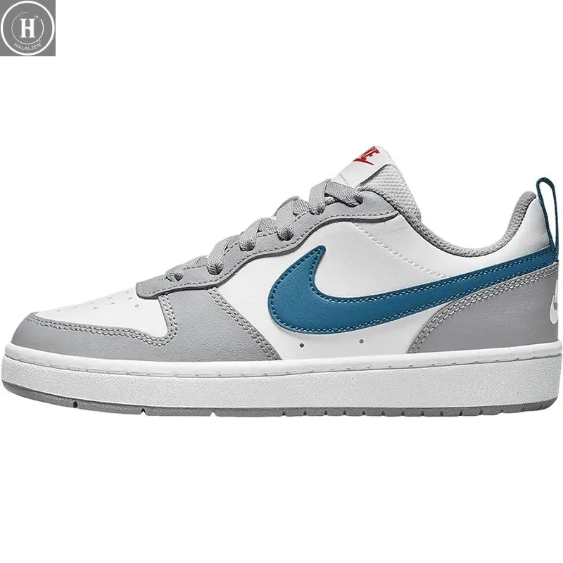 Nike official authentic Court Borough GS women's big and children's low top board shoes BQ5448-117 HALALZEN