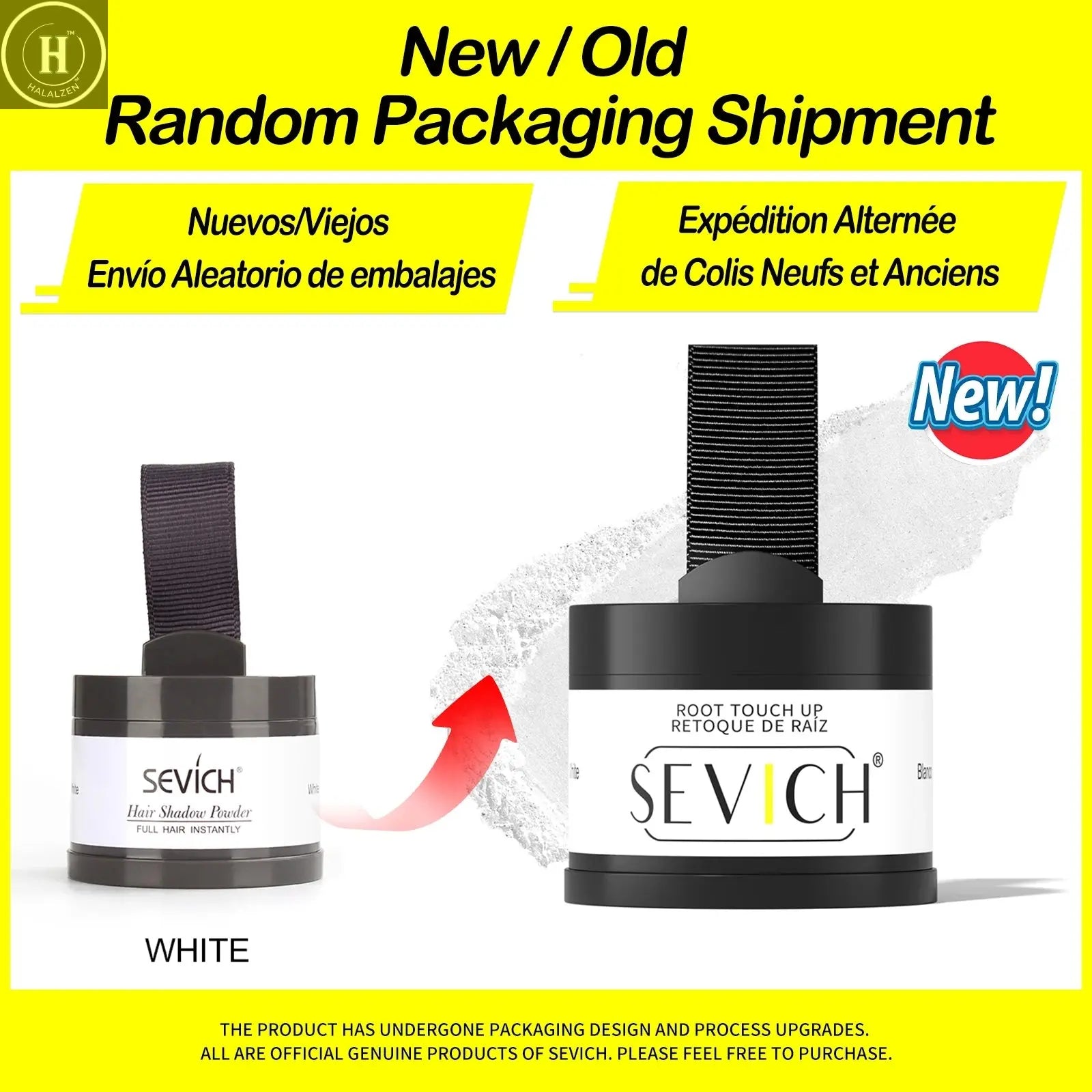 Sevich Hairline Powder 4g Hairline Shadow Powder Makeup Hair Concealer Natural Cover Unisex Hair Loss Product HALALZEN