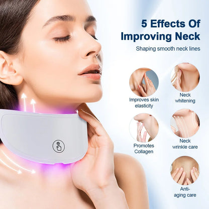 7-Color LED Facial &amp; Neck Light Therapy Mask
