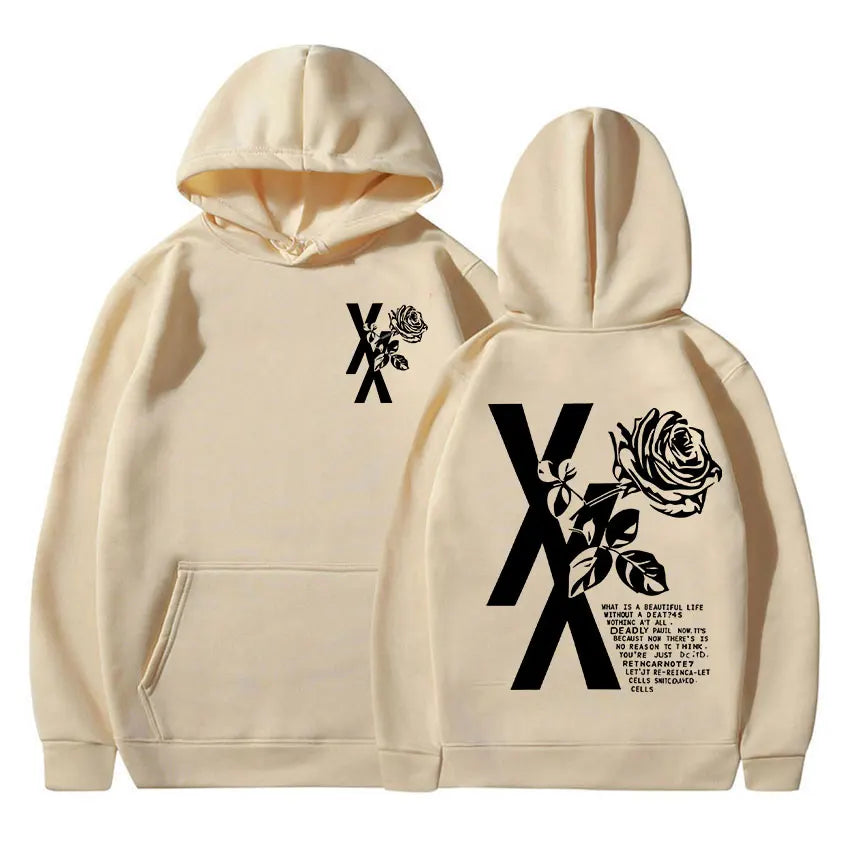 Rapper Mgk Lost Tour Print Hoodie Men Women Casual Autumn/Winter Fashion Sweatshirt Fleece Clothing Oversized Retro Hooded