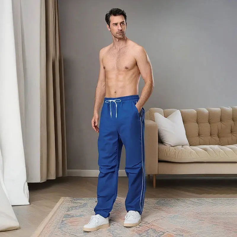 Men s Lightweight Jogger Sweatpants with Adjustable Drawstring Waistband and Side Pockets for Gym Workout Halalzen UK
