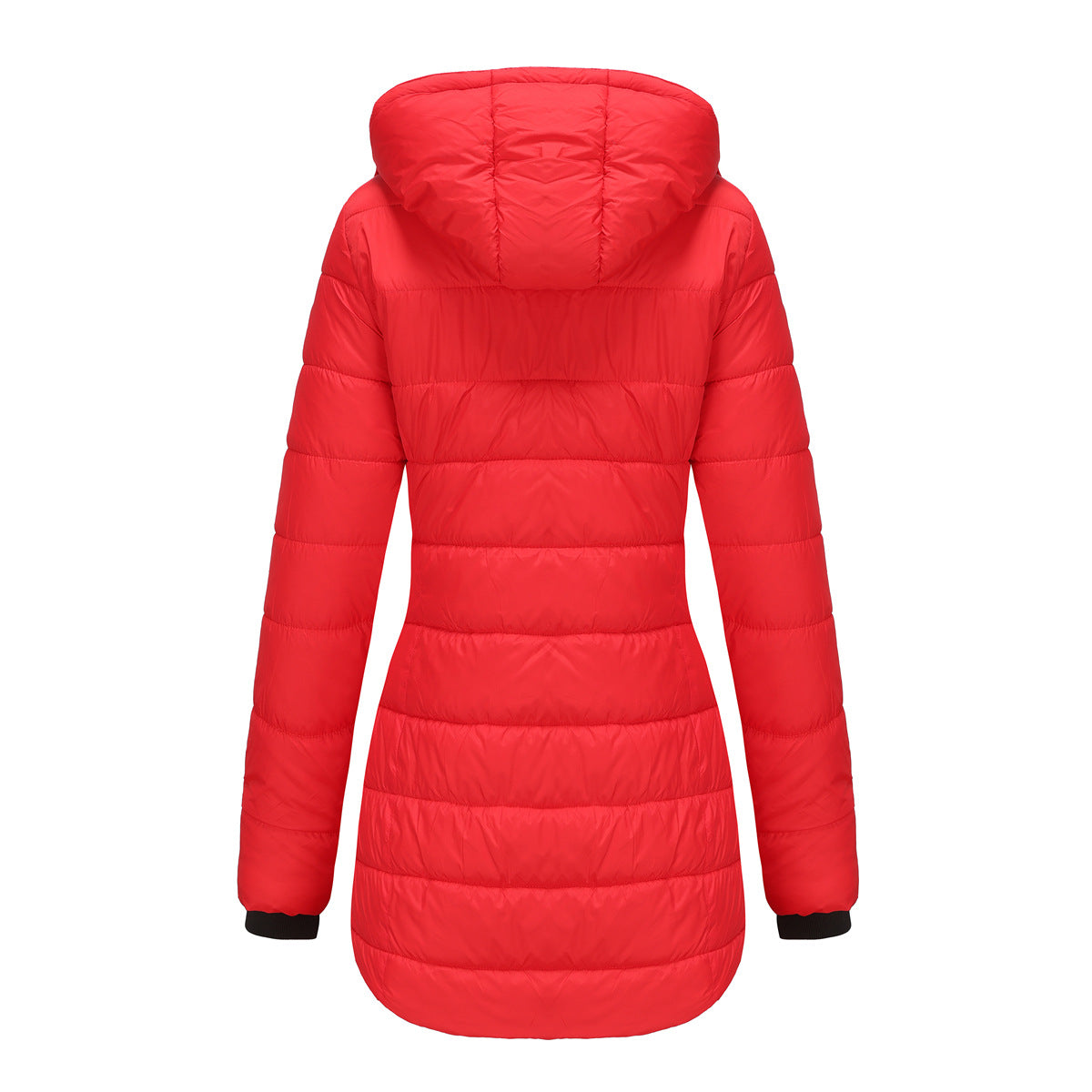 2024 New Waterproof Overcoat Women's Removable Cap Long-sleeved Parkas Winter Warm Jacket Female Red Yellow Gray Dark Blue Coats