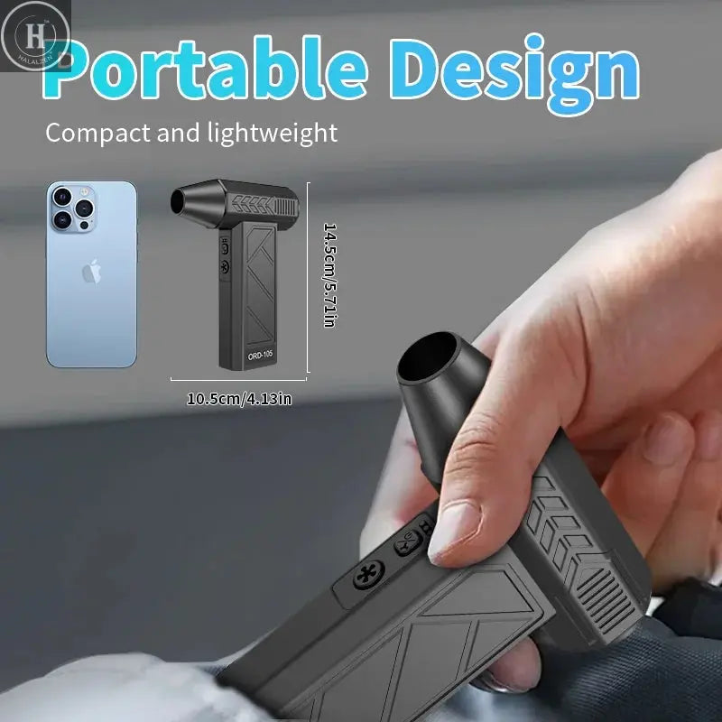 130000 RPM Electric Turbo Fan High-Speed Turbo Violent Fan Powerful Compressed Air Blower for Computer Keyboard Car Duster HALALZEN