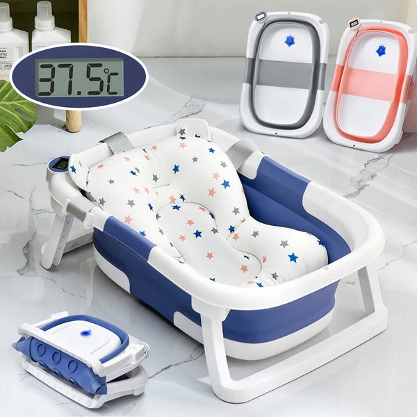 Real-time Temperature Silicone Baby Take A Bath Bathtub