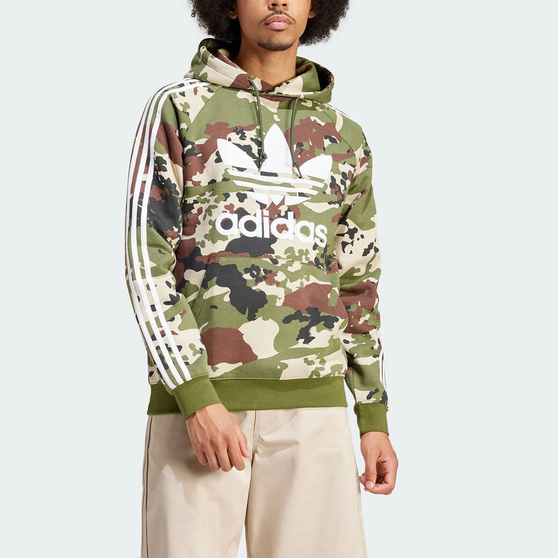 Adidas genuine Trefoil CAMO HOODIE Men's Sports Hooded Hoodie IS0209