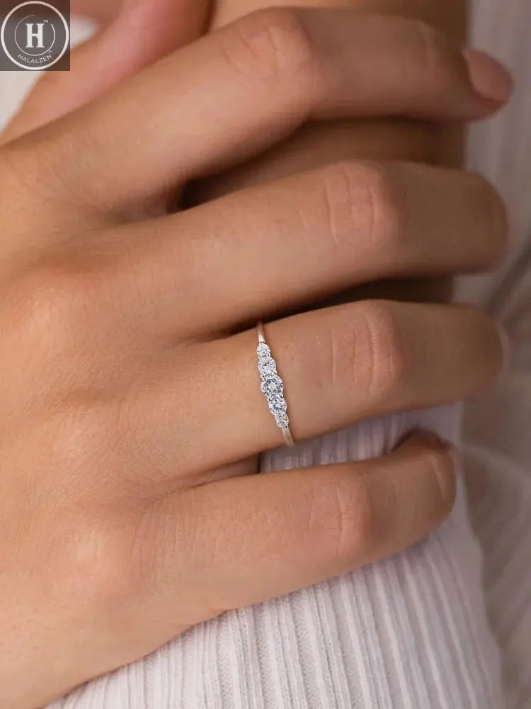 925 Sterling Silver Fashion Classic Gorgeous Shiny Zircon Ring For Women Engagement Wedding Luxury High Quality Fine Jewelry HALALZEN