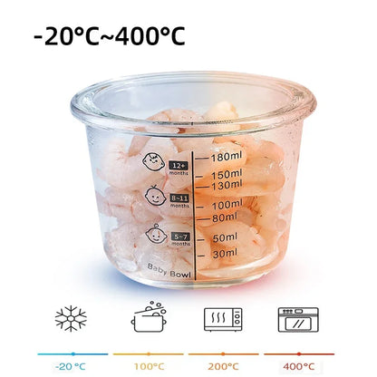 Mini Glass Bowl with Silicone Lid