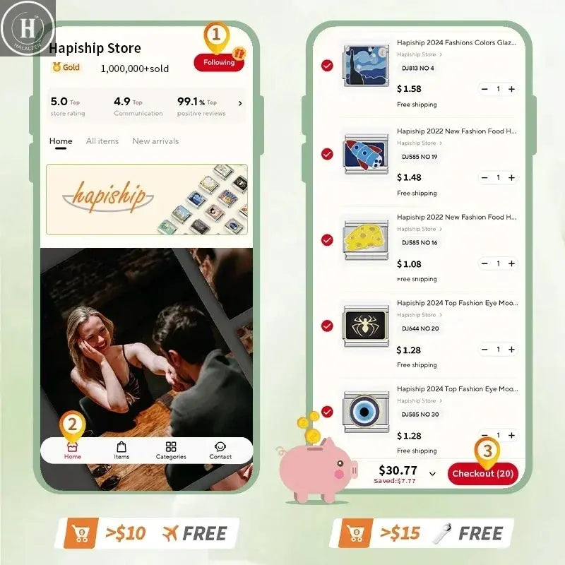 Hapiship New Women's Jewelry 9mm Width Italian Elastic Charm Bracelet Fashion Stainless Steel Bangle ST- HALALZEN