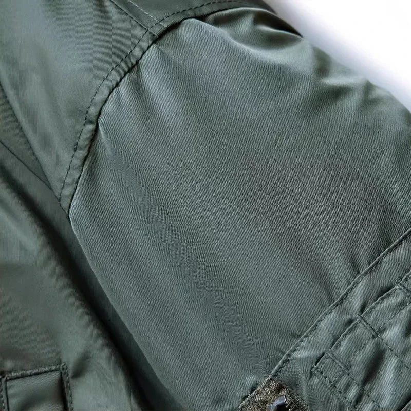 Red Tornado Type B-15D Bomber Jacket WWII Air Force Pilot Jacket Winter Men's Insulated Coat