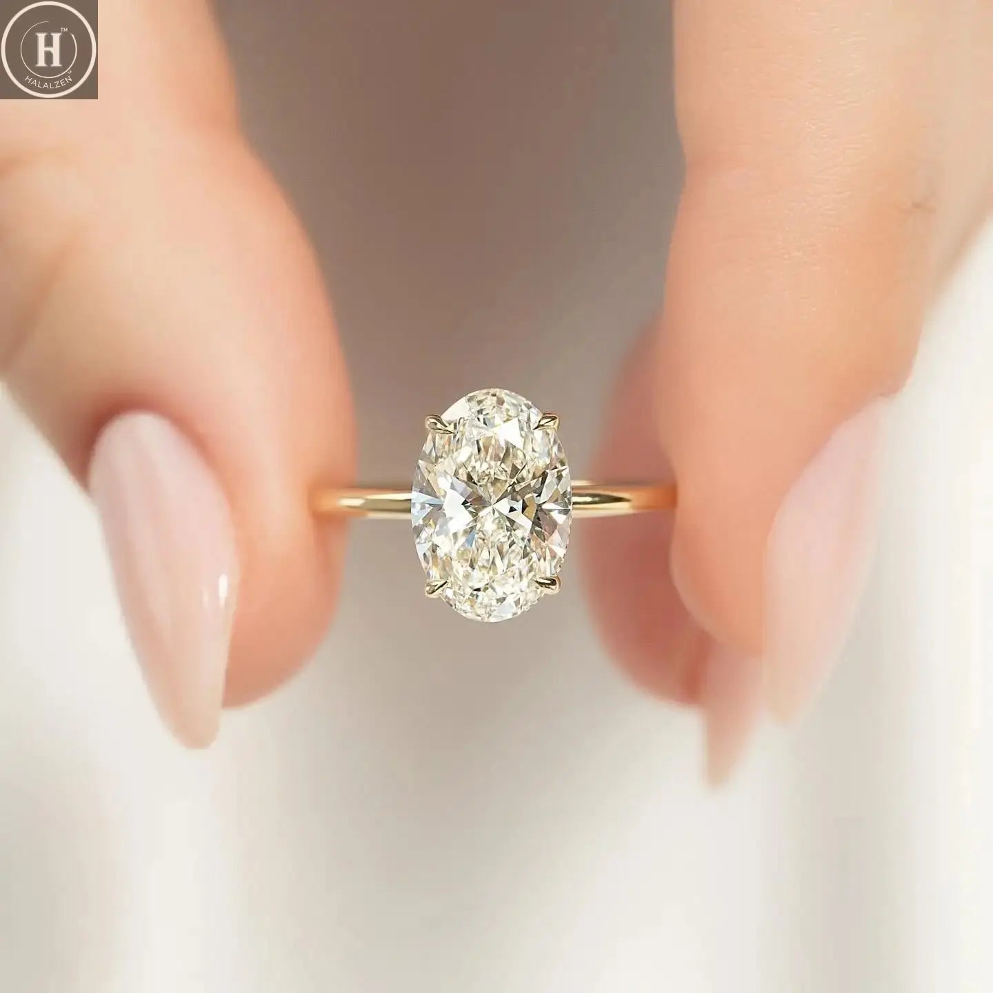 925 Sterling Silver Luxury Shiny 1-8CT Zircon Engagement Ring Wedding Band For Women Promise Eternity Ring Fine Jewelry Gift HALALZEN