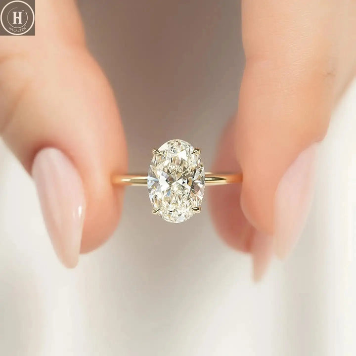 925 Sterling Silver Luxury Shiny 1-8CT Zircon Engagement Ring Wedding Band For Women Promise Eternity Ring Fine Jewelry Gift HALALZEN