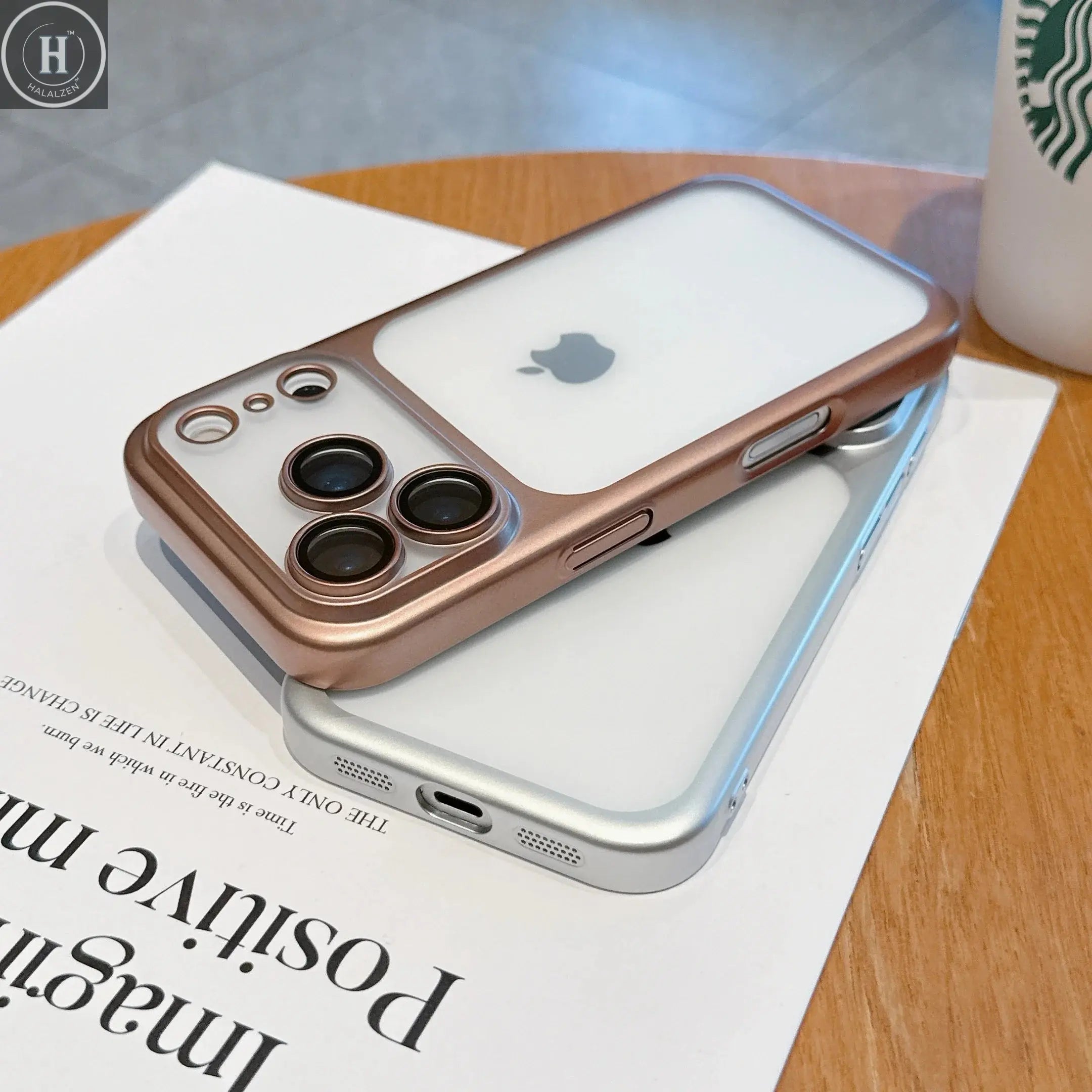 New Transparent Phone Case For iPhone 17 Pro Max 17Air Plating Frame Lens Film Protection Anti-fall Hard Clear Cover Halalzen UK