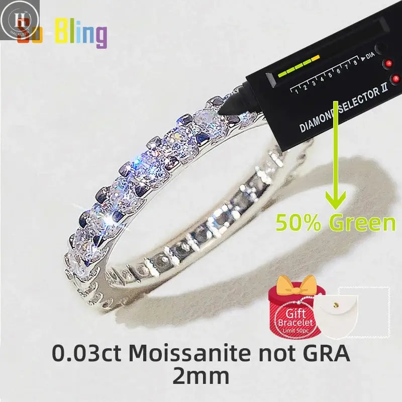 So-Bling S925 Sterling Silver Rings For Women Elegant Fine Cubic Zirconia Ring Bridal Wedding Engagement Women Trendy Jewelry HALALZEN