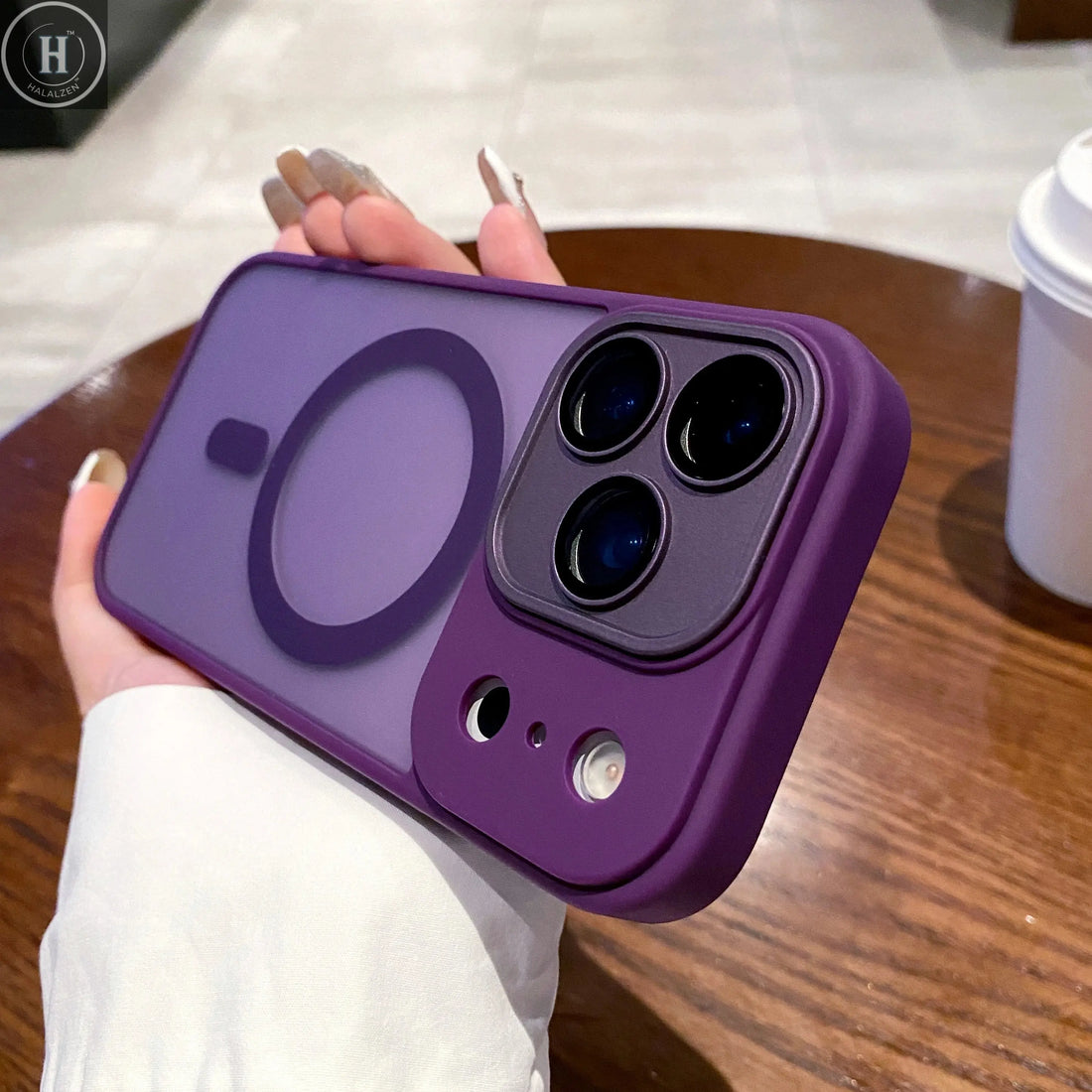 Luxury Matte Magnetic Wireless Charge Case For iPhone 17 Pro Max 17 Air 17 Pro 17 Lens Glass Film Clear Hard Bumper Back Cover Halalzen UK