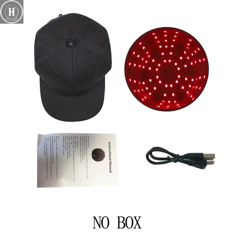 NEW 660nm 850nm Red Light Infrared Hair Therapy Hair Growth Cap for Hair Regrowth Anti Hair Loss Relax Scalp Care Hat Anti Hair HALALZEN
