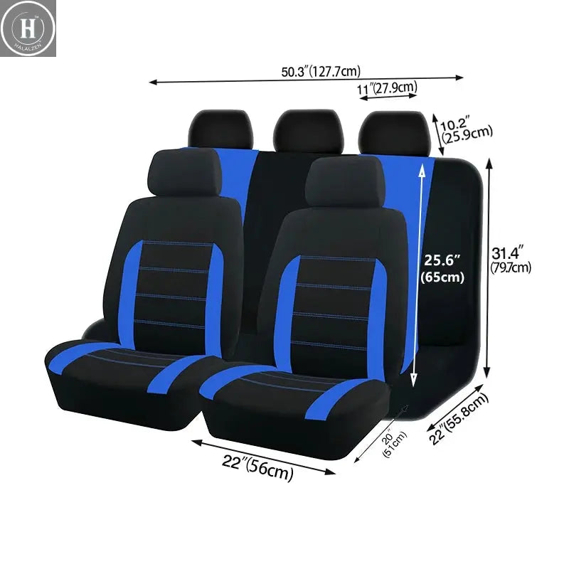 AUTO PLUS Universal Fabric Car Seat Covers Fit For Most Car Suv Truck Van Car Accessories Interior Seat Covers Car HALALZEN