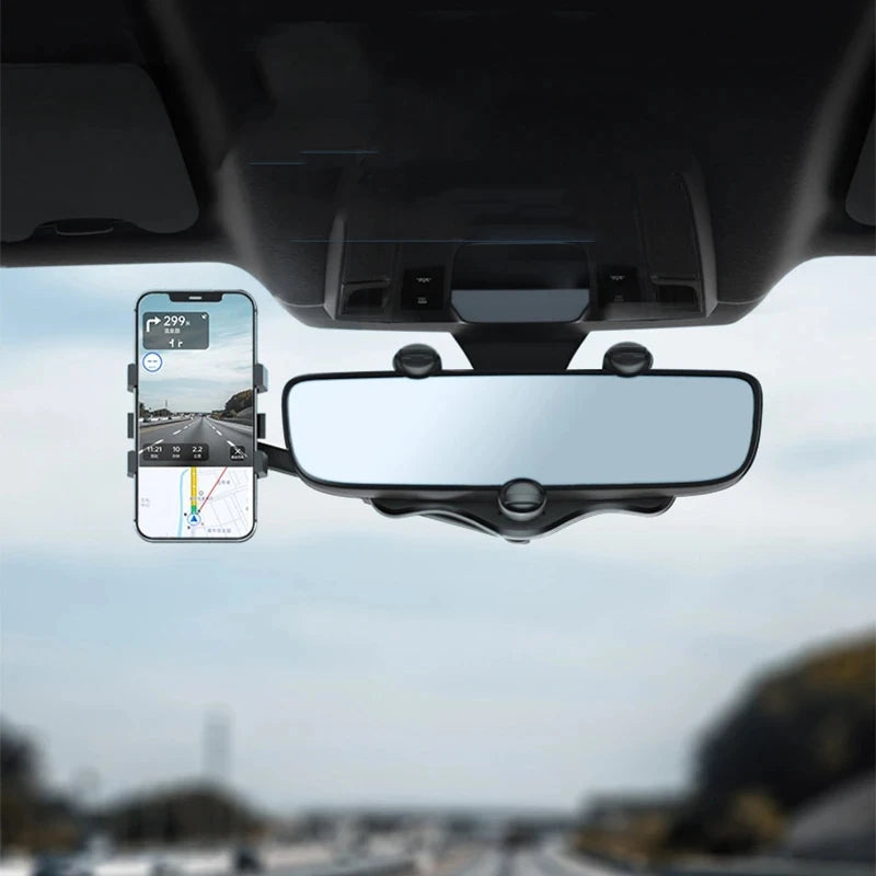 Rotatable Car Phone Holder Rearview Mirror Driving Recorder Bracket DVR/GPS Mobile Phone Support Car Mobile Phone Holder Halalzen