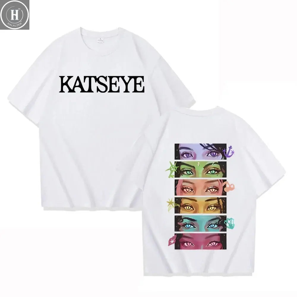 NEW Katseye Beautiful Chaos T-shirt High Quality Retro Cotton Tee for Woman Man Graphic Short Sleeve Shirt Unisex Tops T Shirt HALALZEN
