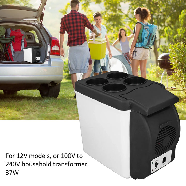 6L Cooling And Heating Freezer Box Electric Mini Car Refrigerator 12V Portable Auto Camping Fridge Electrical Appliances Amagi