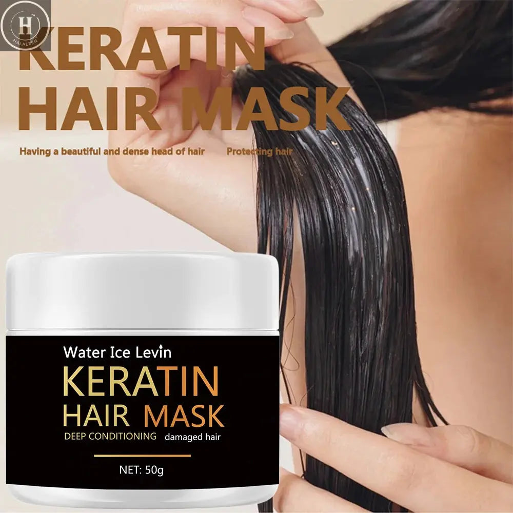 Keratin Hair Mask 5 Seconds Repair Damage Frizzy Hair Mask Damage Hair Mask Treatment Scalp Hair Shiny Hair Care HALALZEN