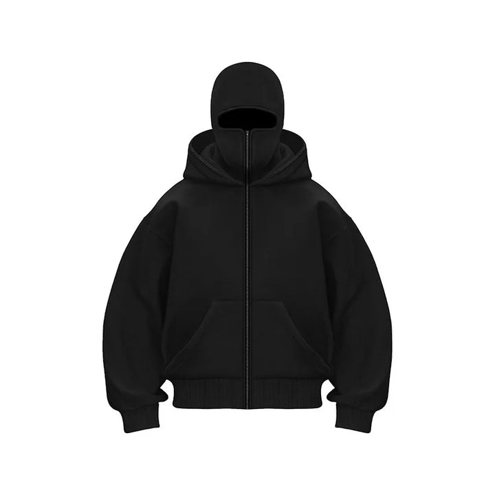 2025 Autumn and winter women's zippered sweater Coat solid color hooded sweater cardigan casual sports jacket tops