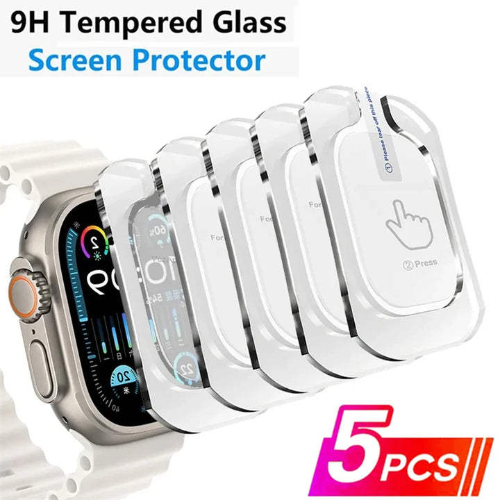 Tempered Glass for Apple Watch Ultra 1 2 3 49mm Anti-Scratch Screen Protector IWatch Ultra Seconds Installation Protective Film