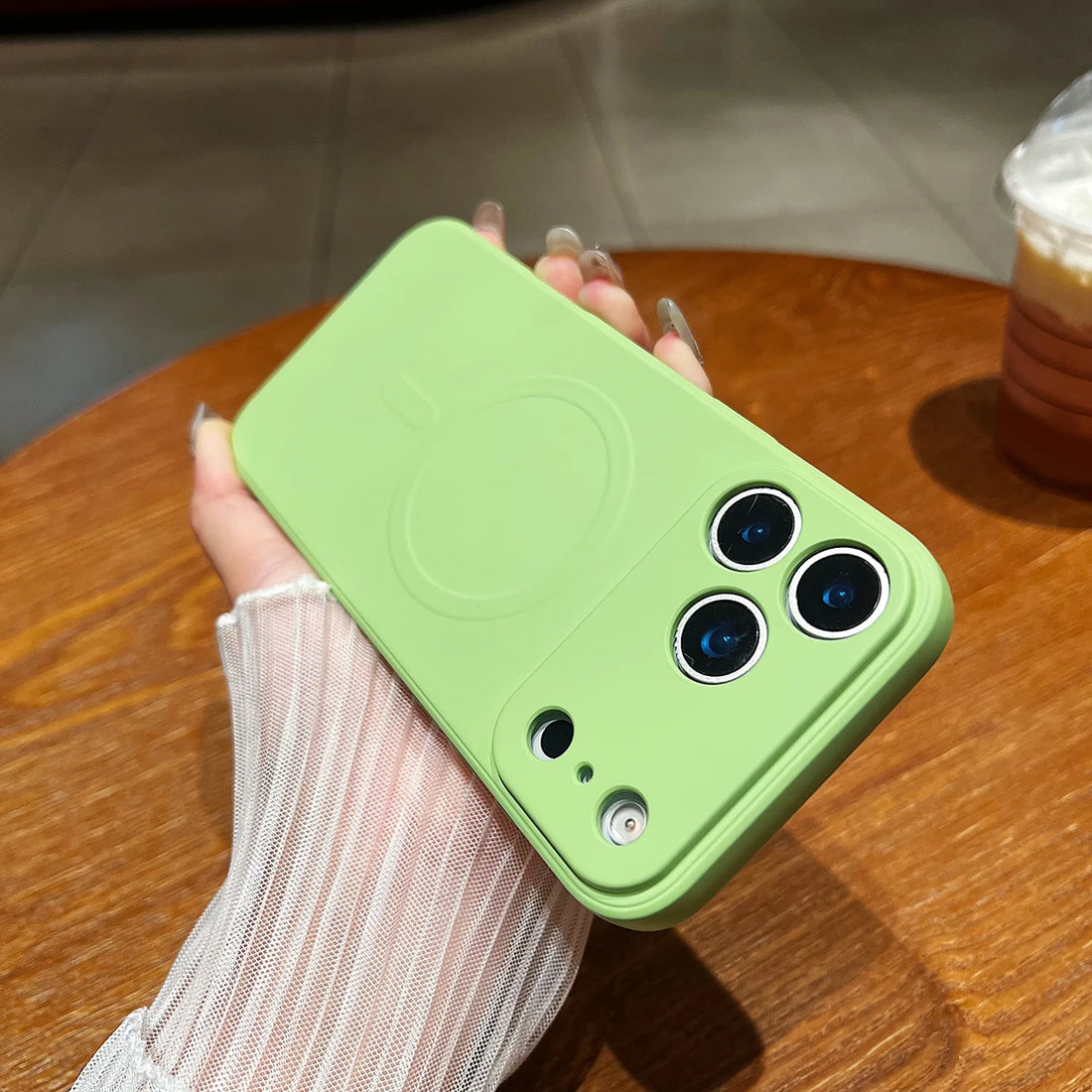 for iPhone 17 Pro Max 17 Air Case Magnetic Cover Mag-safe Liquid Silicone Lining All-round Camera ProtectPlease note phone model