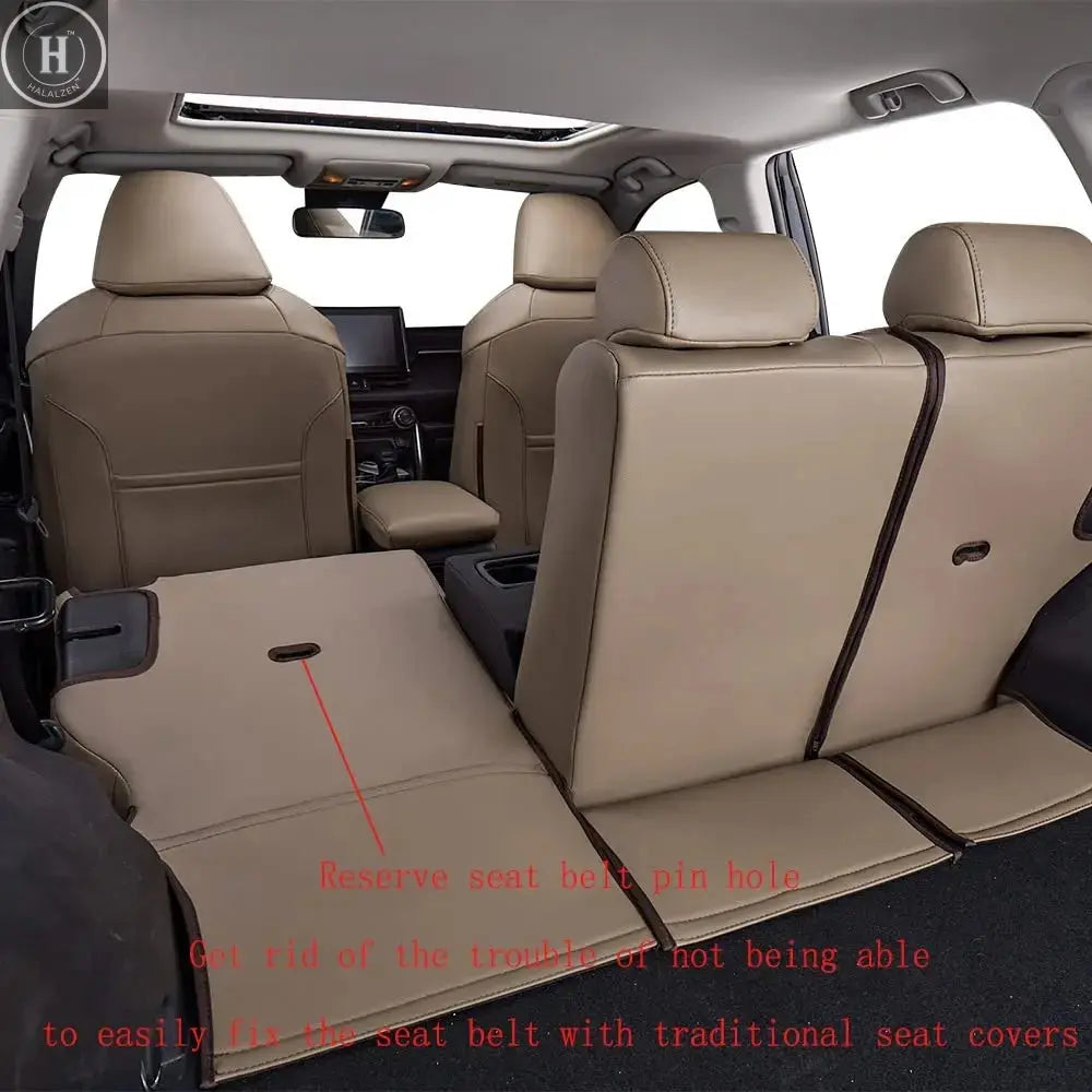 Custom Fit Car Accessories Seat Covers 5 Seat 7 Seat Leather for Nissan Series Sunny Sentra Armada Rogue Qashqai for TOYOTA HALALZEN