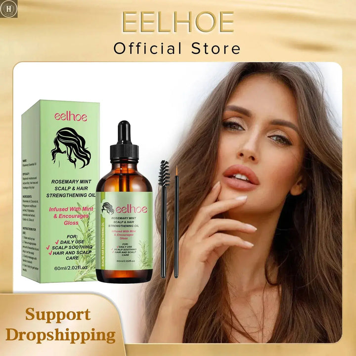 EELHOE Rosemary Oil Hair and Scalp Treatments Strengthening Against Hair Loss Natural Organic Rosemary Oil Hair Growth Products HALALZEN