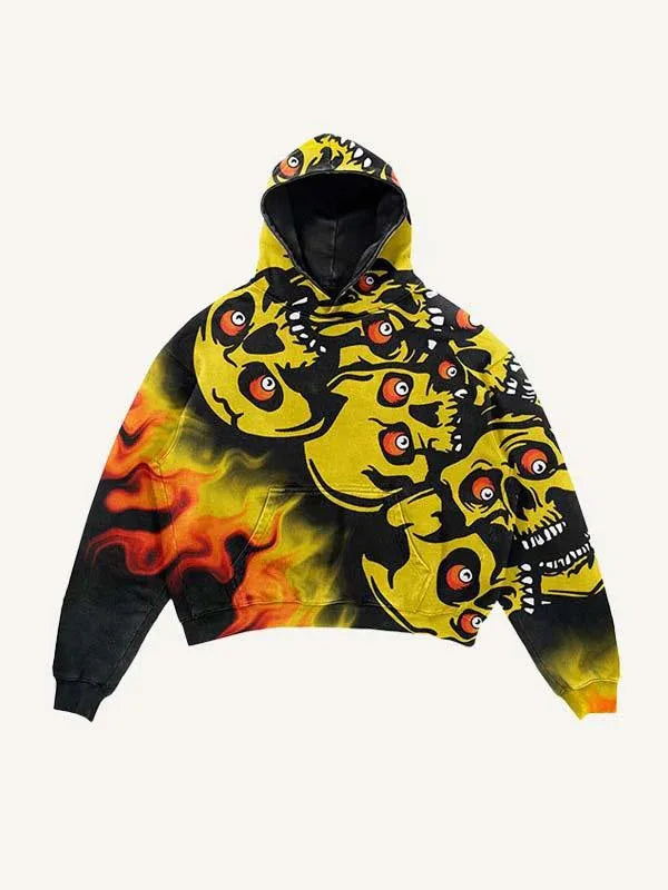 Oversize 3D Graphic Hoodie Streetwear Polyester Unisex S-6XL Black Trendy Y2K Fashion HipHop Clothing Plus Size