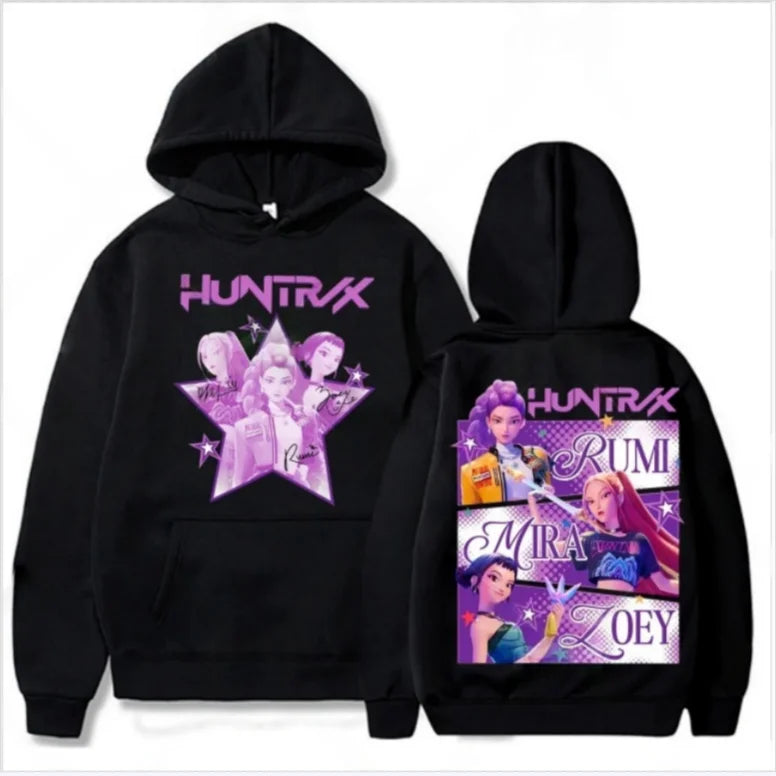 Kpop Demon Hunter Hoodie Streetwear Fashion Hooded Sweatshirt Universal for Men and Women