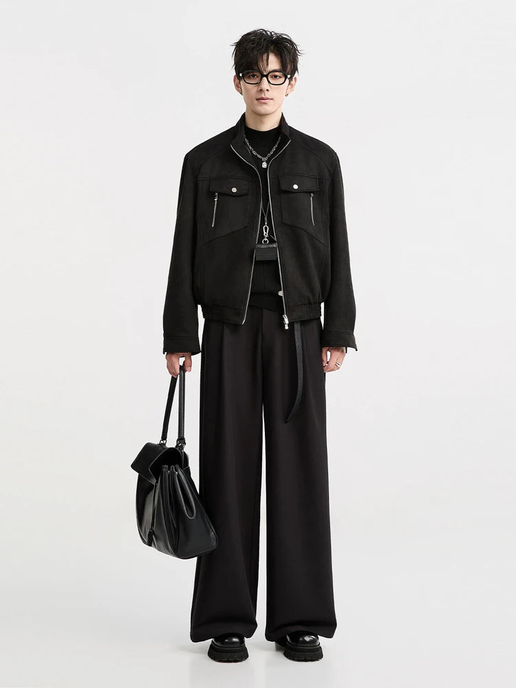 Spring and Autumn New Men's Jacket, Fashionable and Trendy Short Top Jacket, Retro Casual Jacket