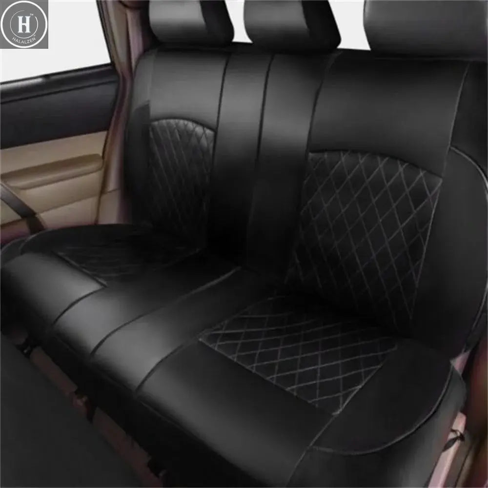 9pcs/Set Universal Car Seat Set PU Leather Car Seat Cushion Fully Surrounded Protective Pad Anti-Scratch Car Interior Accessorie HALALZEN