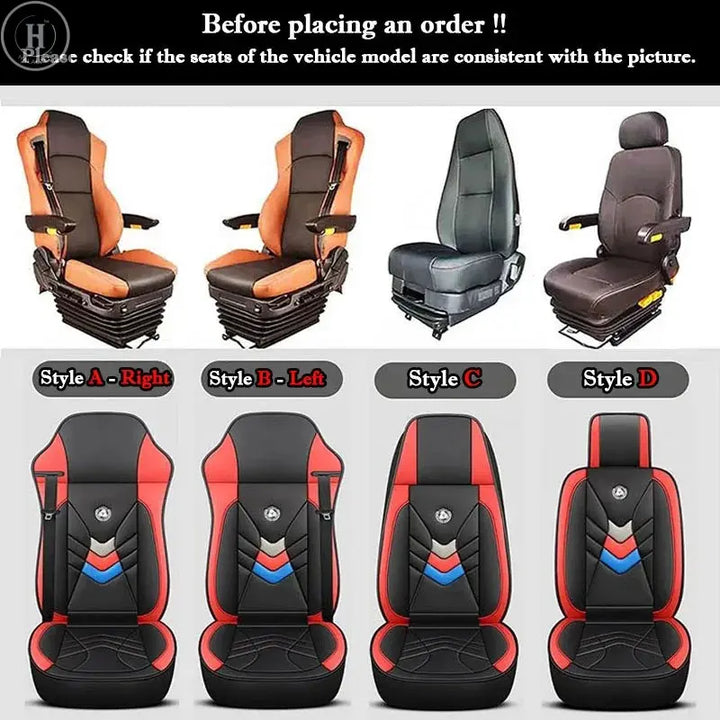 Universal Truck Lorry Bus Big Auto Seat Cushion Cover Mat For KAMAZ SCANIA IVECO ISUZU Volvo Renault Hino TATRA SANY Benz HALALZEN