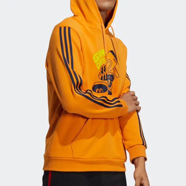 adidas Neo Men's Cartoon Letter Print Striped Hoodie HA2250