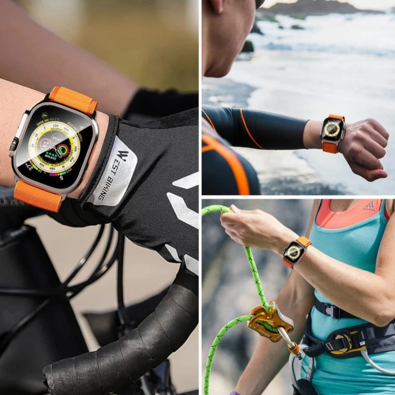 3-5Pcs Tempered Glass Screen Protector For Apple Watch Ultra 49mm Accessories HD Film iWatch Ultra automatic installation