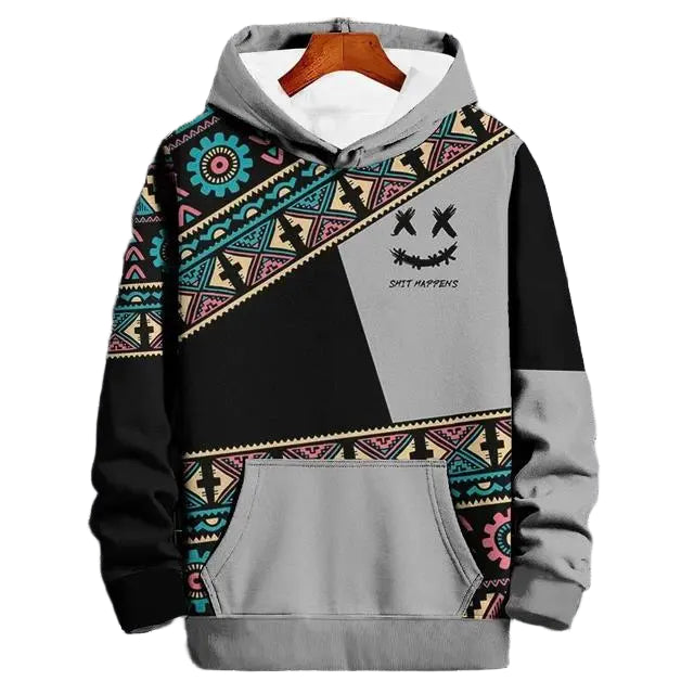 New Autumn Hoodie For Men Long Sleeve Sweatshirt Fashion Street Hoody Pullover Oversized Tops