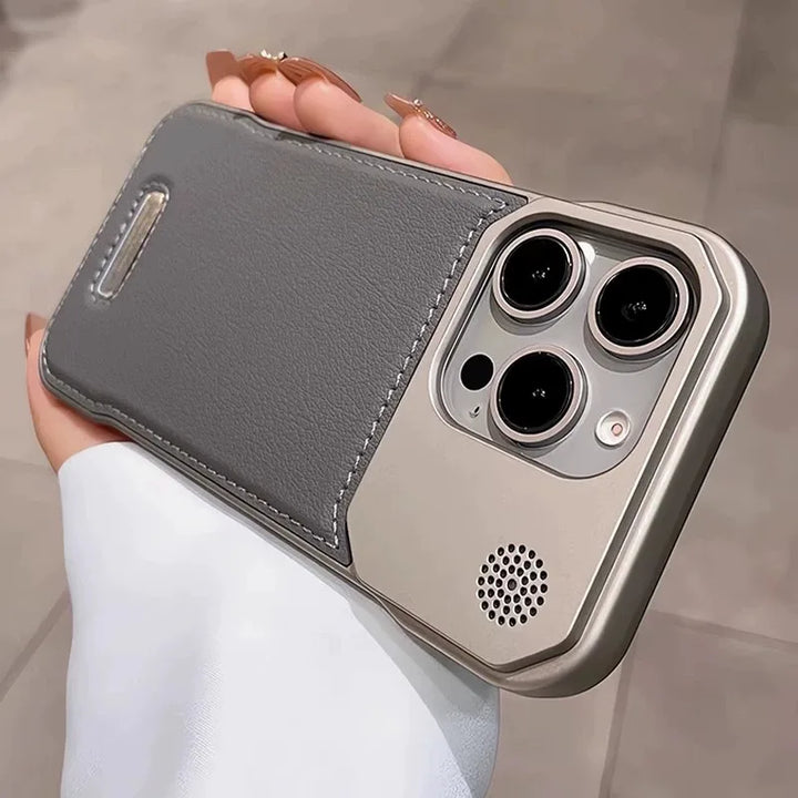 Luxury Frameless Armor Leather Case for iPhone 16 15 14 Plus 13 12 11 Pro Max For Magsafe Magnetic Business Aromatherapy Cover