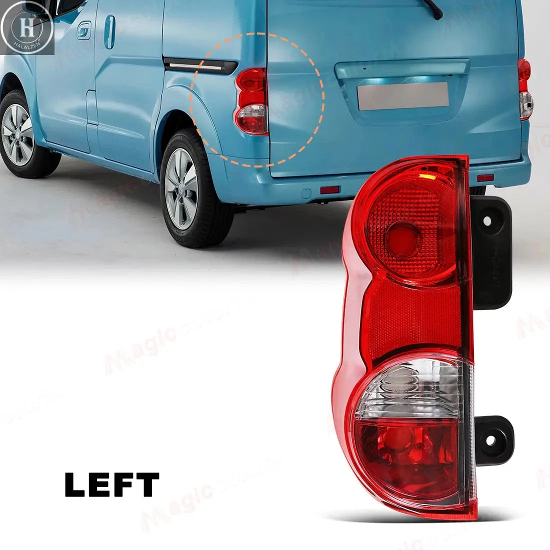 Tail Lamp For Nissan NV200 2009 2010 2011 2012 2013 2014 2015 2016 2017 2018 2019 Car Tail light Assembly Taillights Left/Right HALALZEN