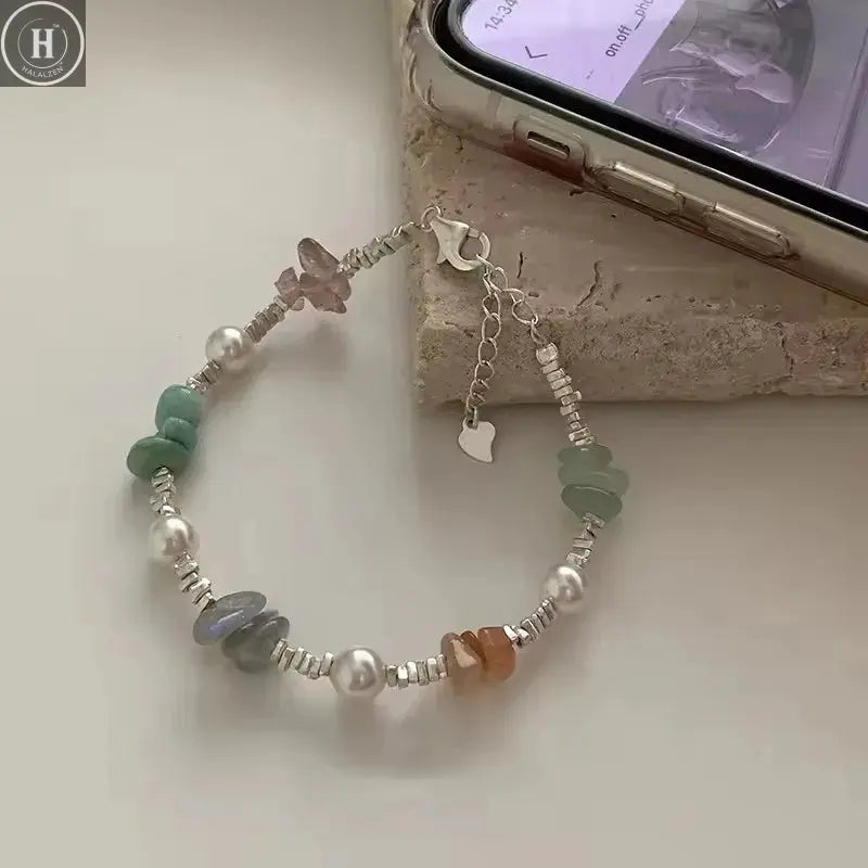 VENTFILLE 925 Sterling Silver Butterfly Bracelet for Girl Bead String Design Insect Fashion Versatile Jewelry Gift Dropshipping HALALZEN