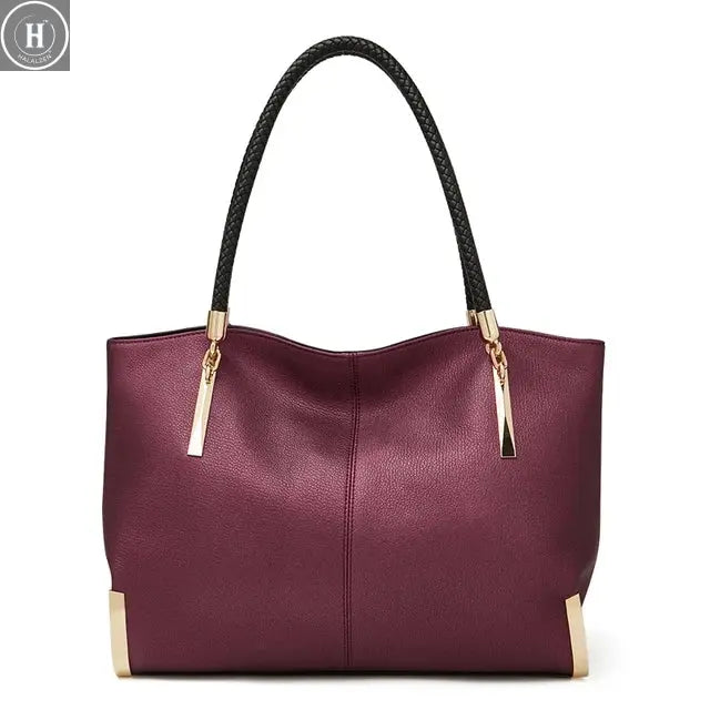 FOXER Brand Genuine Leather Handbag Winter Women Original Design Shoulder Bag Luxury Tote Large Capacity Lady Bag Chrismas Gift HALALZEN