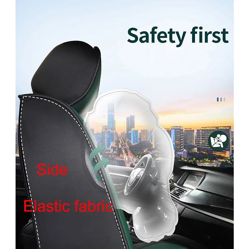 Universal Pu Leather Car Seat Cover for Most Car Models Auto Accessories Interior Details