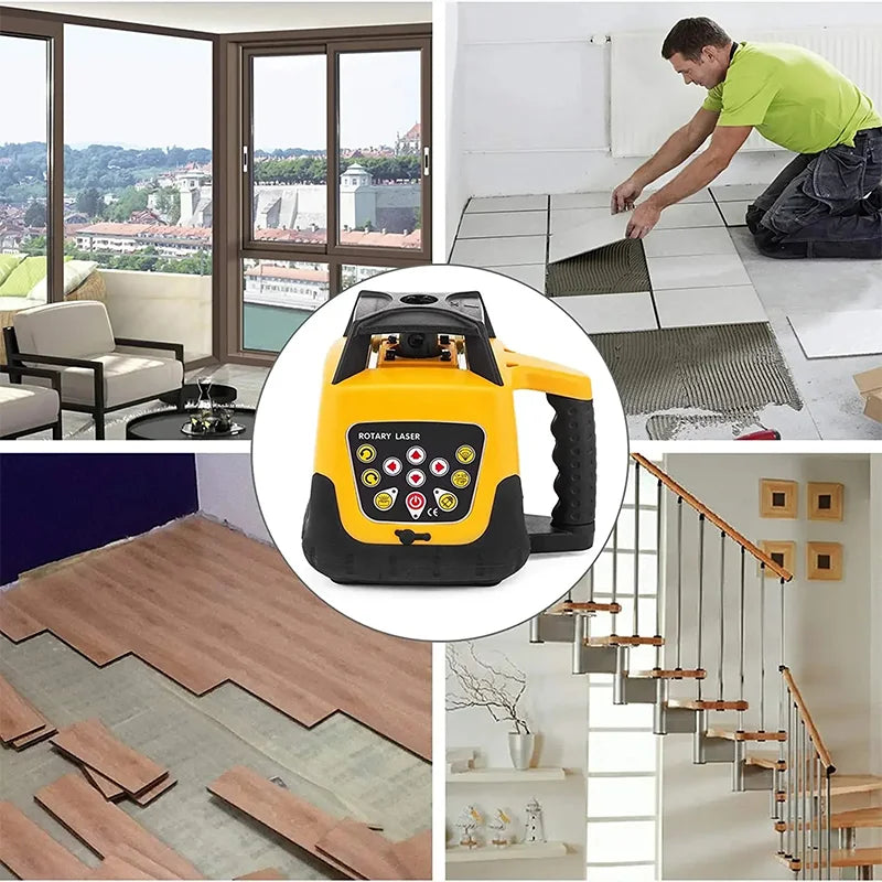 Automatic Rotary Laser Level 600m Red Green Self-Leveling Professional Powerful Vertical Horizontal Scanning Measurement Tools