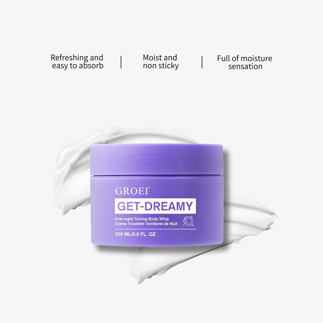 200ML Overnight Toning Whip Get, Dreamy Overnight Toning Body,Firming Deep Hydration Smooths & Brightens For Loose Skin Gift