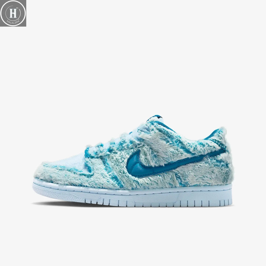 Nike genuine Dunk Low GS women's plush fashion sports shoes IM7171-301 HALALZEN