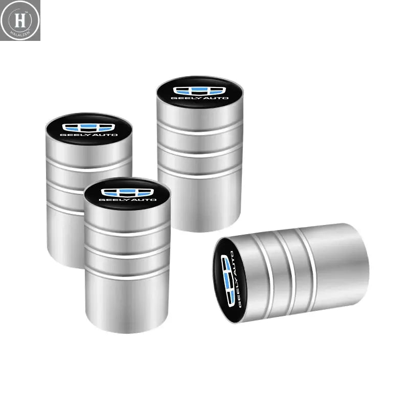 4pcs Car Wheel Tire Caps Airtight Cover For Geely Coolray Geometry C GX3 Emgrand EC7 LC Panda Tugella Binray X7 Okavango Atlas HALALZEN
