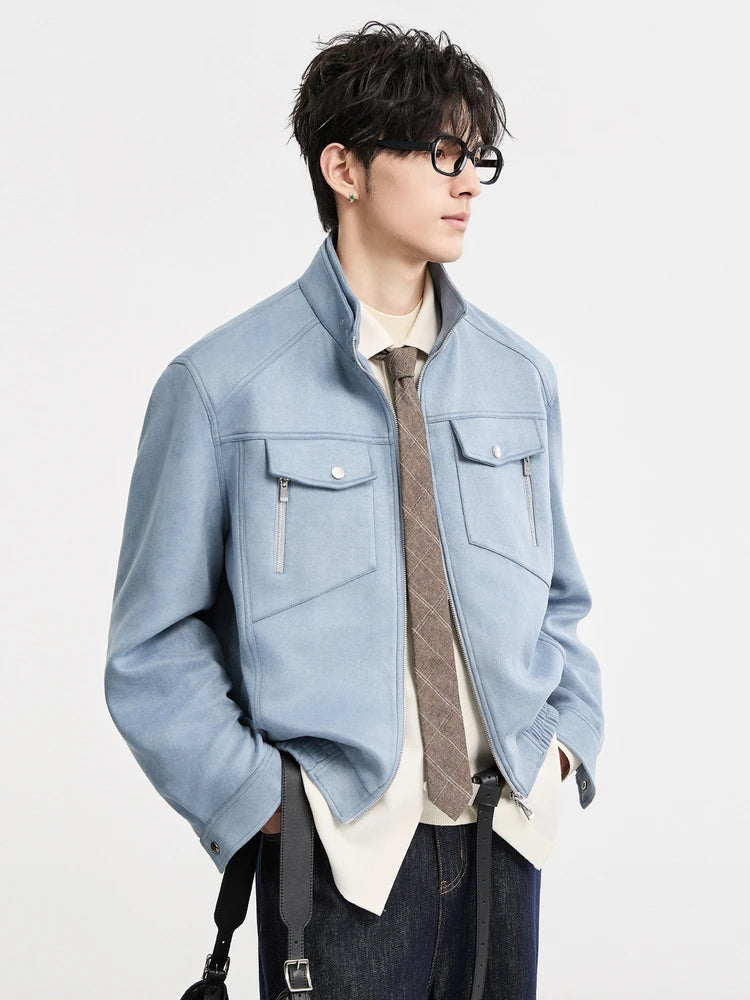 Spring and Autumn New Men's Jacket, Fashionable and Trendy Short Top Jacket, Retro Casual Jacket