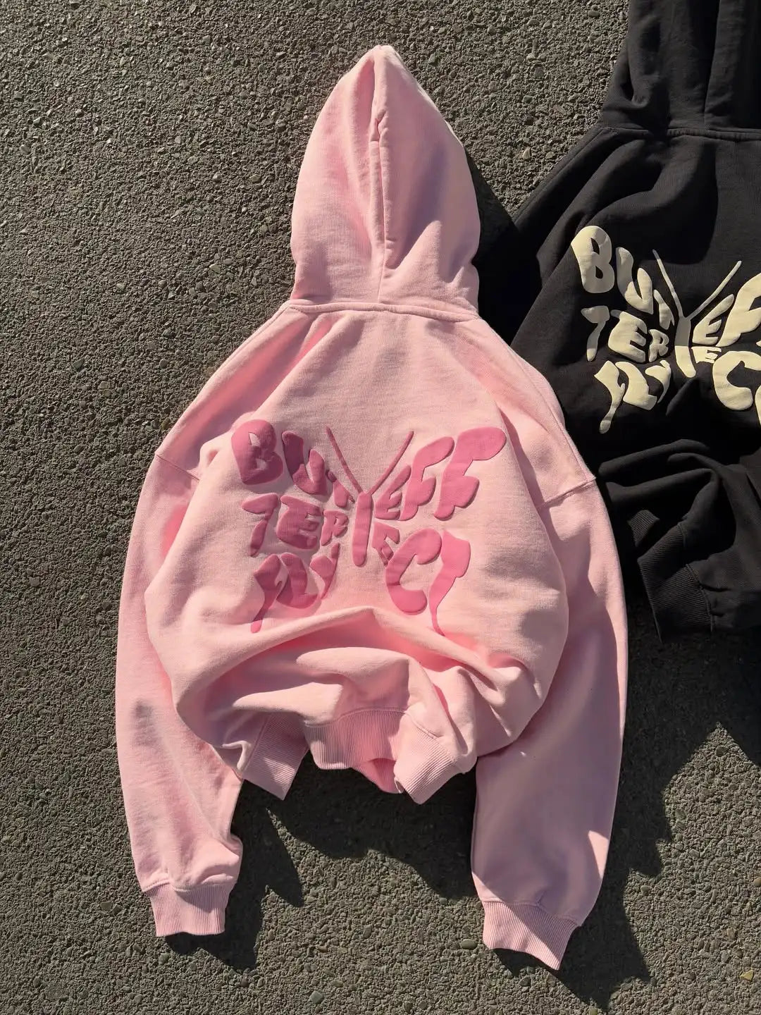 Sweet Pink Letter Patch Korean Street Comfortable Commute Hooded Jackets 90s Necessary Casual Sports Oversizeds Simple Hoodies