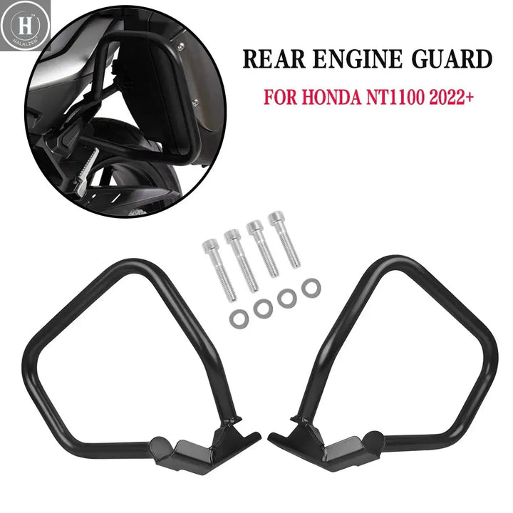 For Honda NT1100 DCT NT 1100 2022-2024 Motorcycle Side Saddlebag Crash Bars Rear Engine Tank Guard Bumper Stunt Cage Protector HALALZEN
